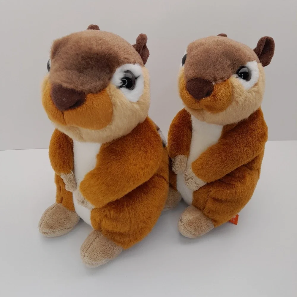 Wild Republic Chipmunk Plush Lot‎ of 2 K&M International 8